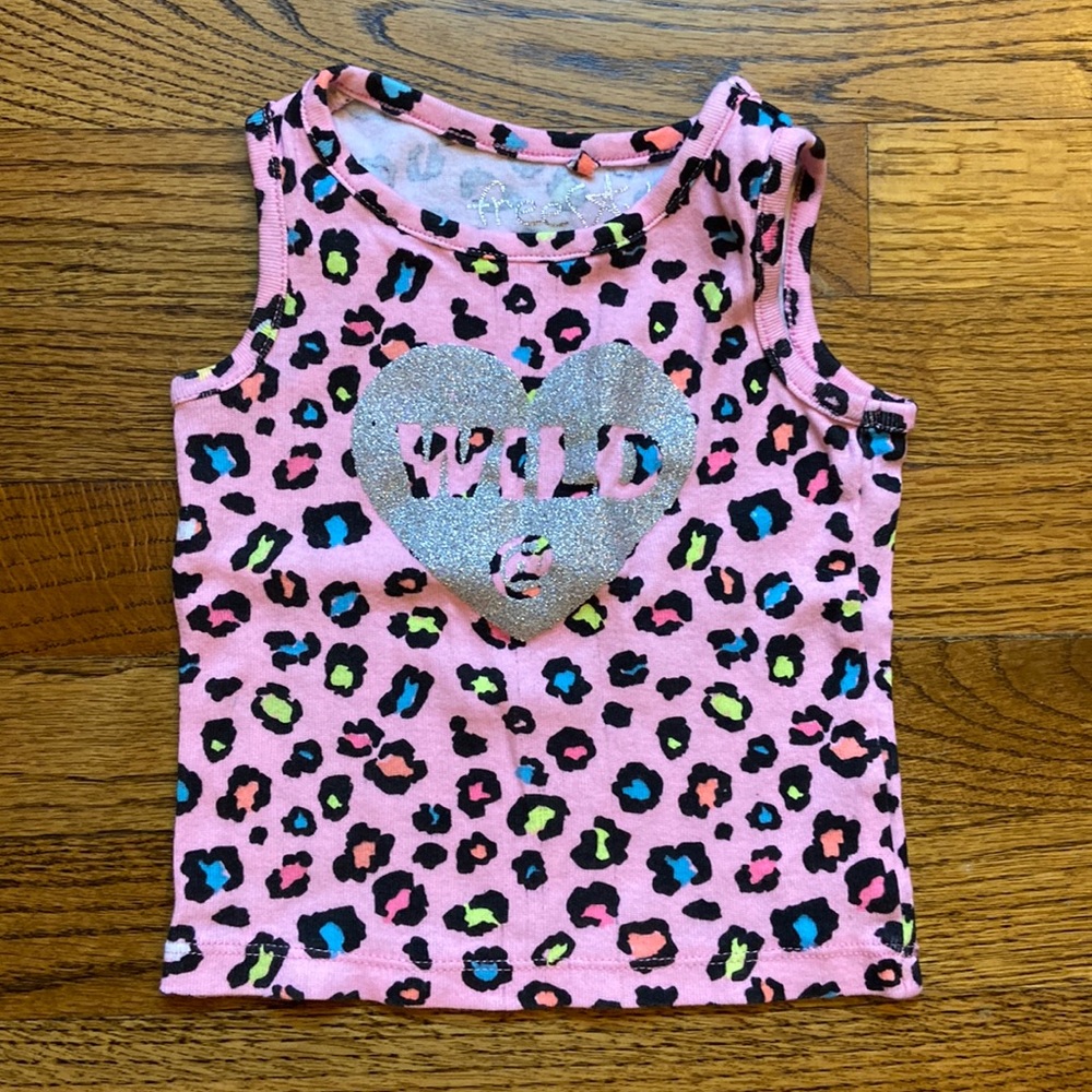 Free Style 2T cheetah print tank.